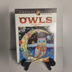 New Creative Haven Owls Coloring Book (Adult Coloring Books) Paperback By Marjor
